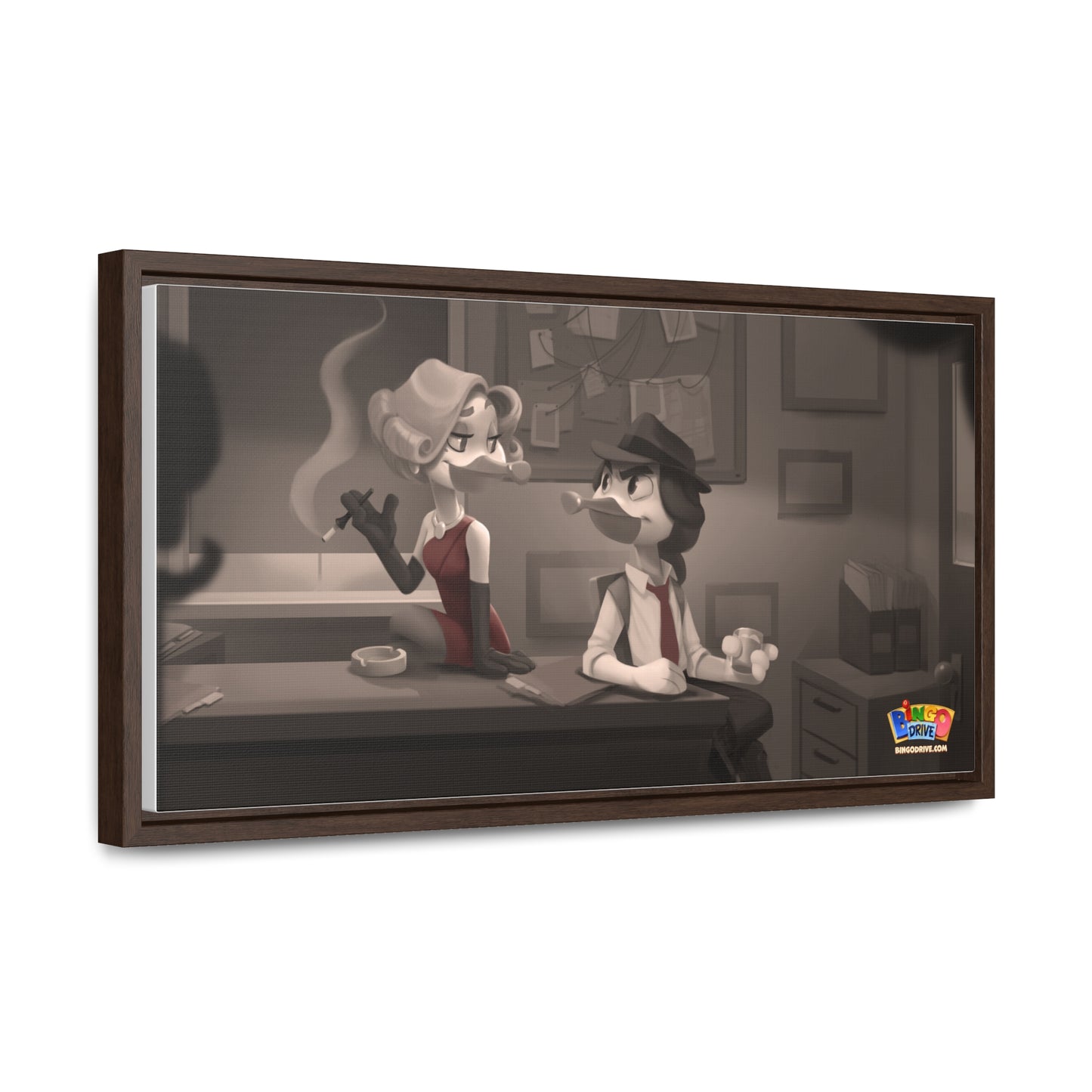 Film Noir - Gallery Canvas Wraps, Horizontal Frame