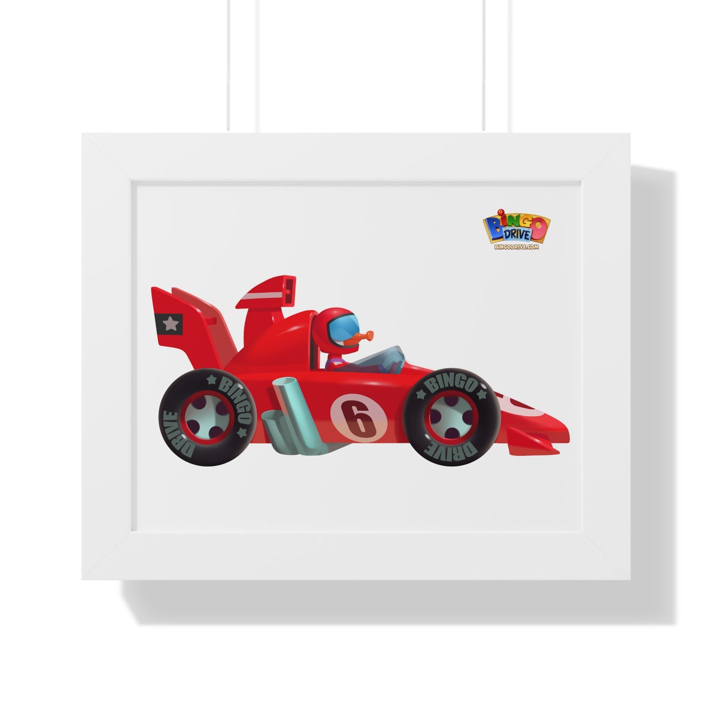 Race Car - Framed Horizontal Poster