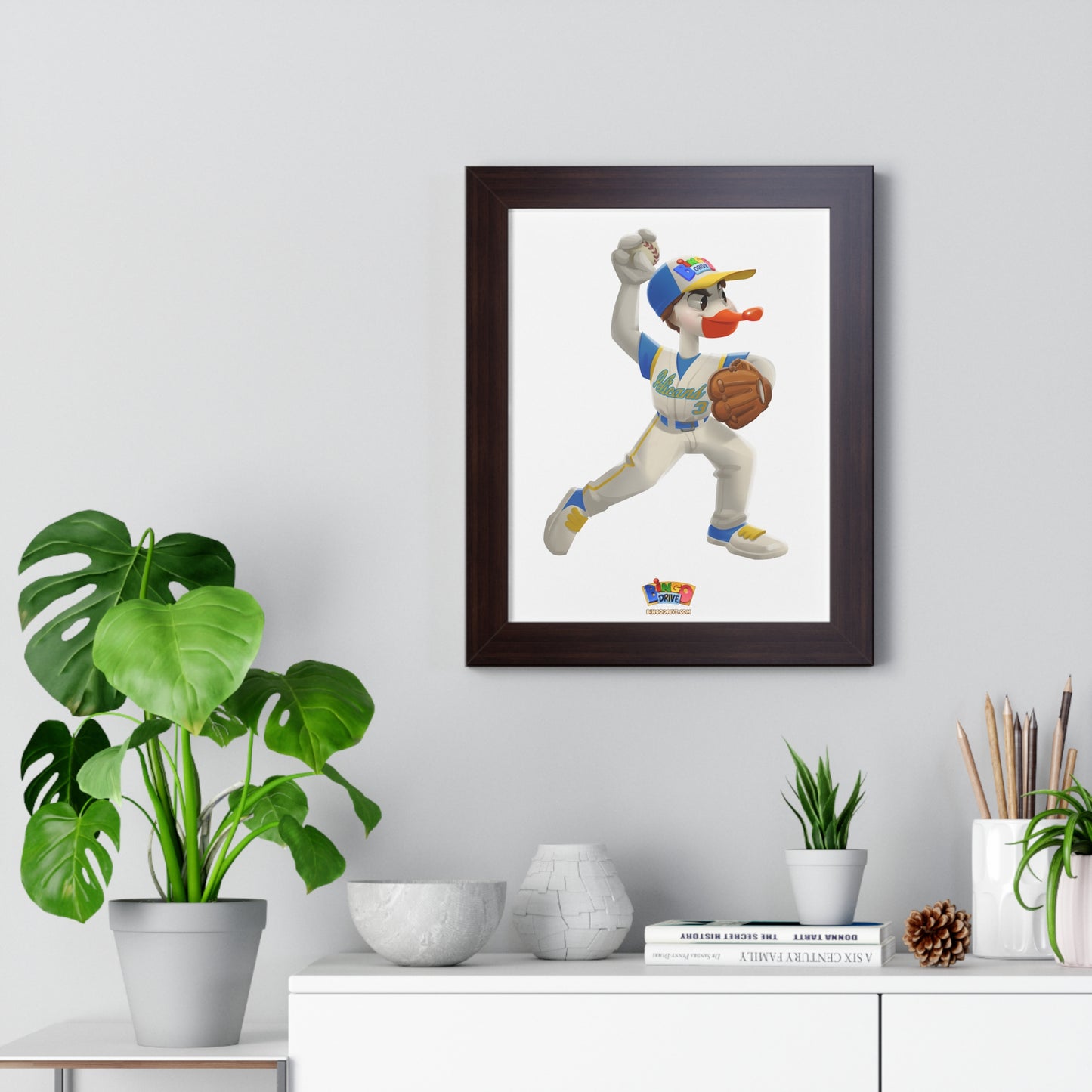 Pitcher - Framed Vertical Poster