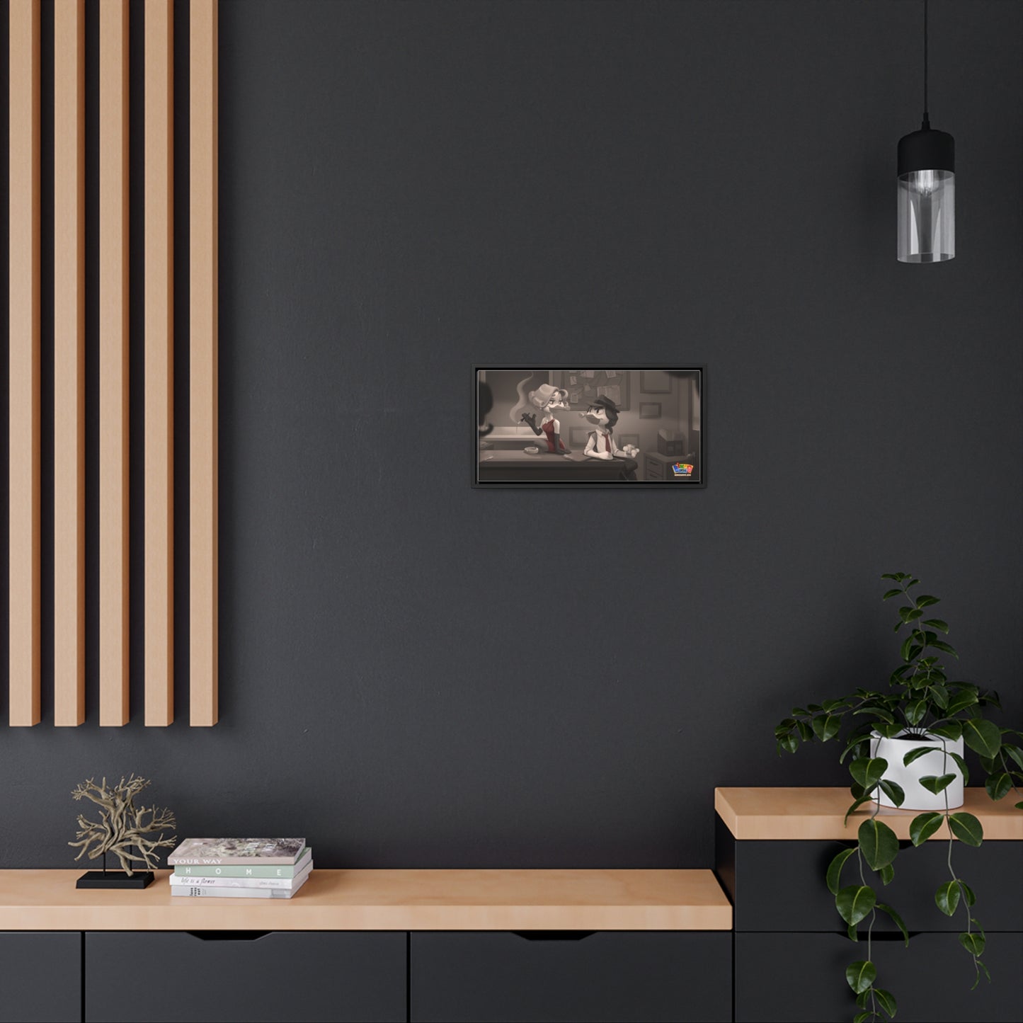 Film Noir - Gallery Canvas Wraps, Horizontal Frame