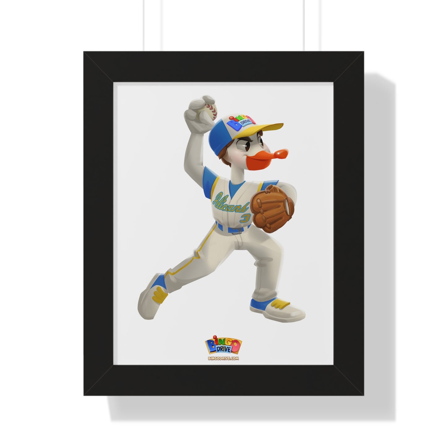 Pitcher - Framed Vertical Poster