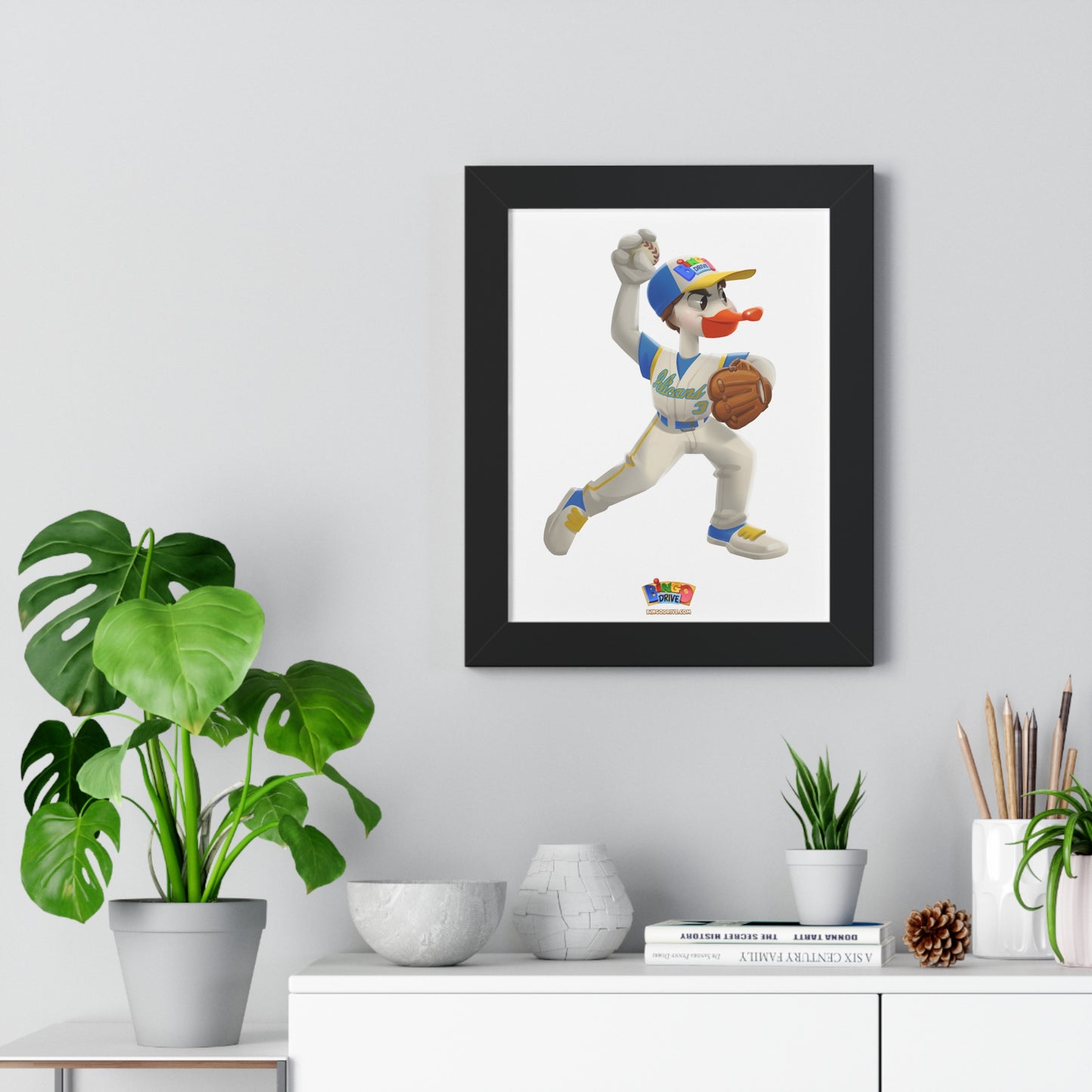 Pitcher - Framed Vertical Poster