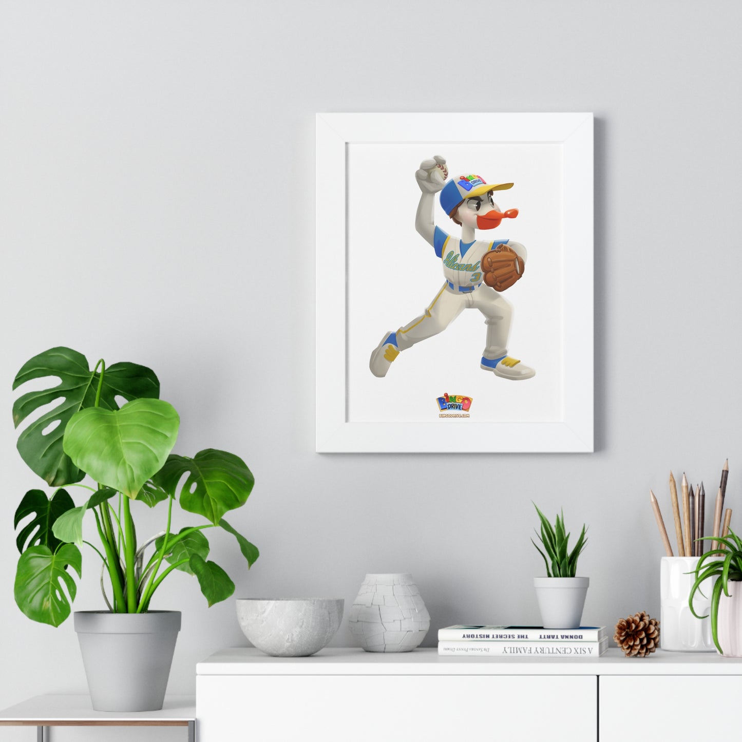 Pitcher - Framed Vertical Poster