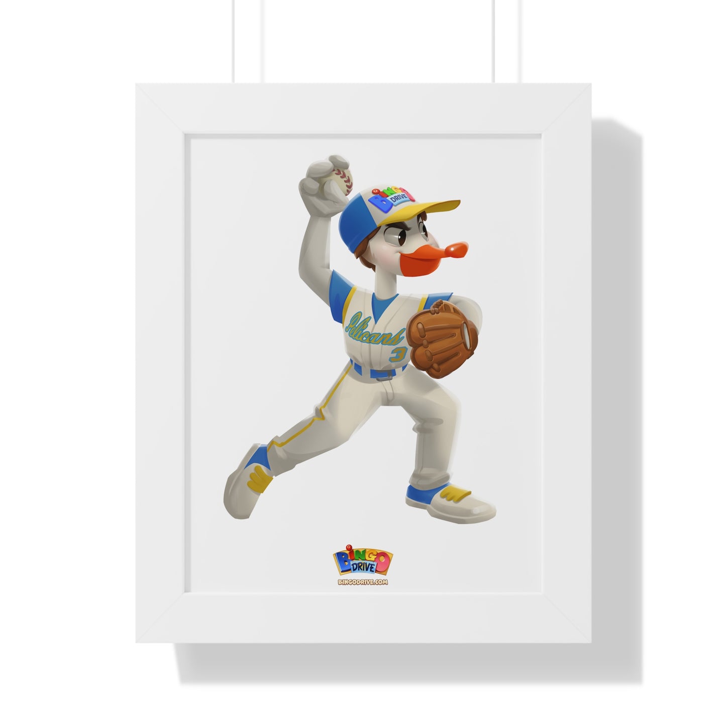 Pitcher - Framed Vertical Poster