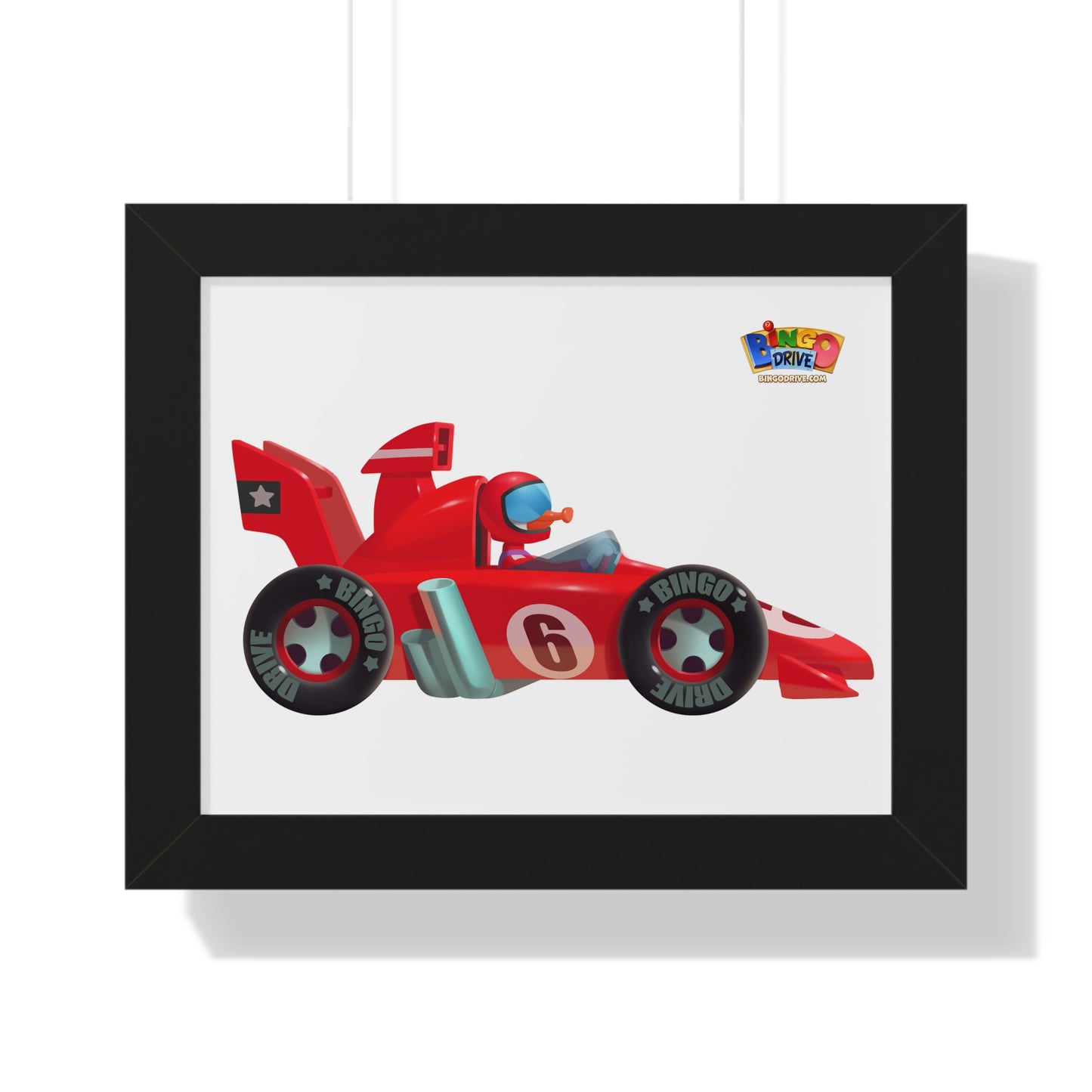 Race Car - Framed Horizontal Poster