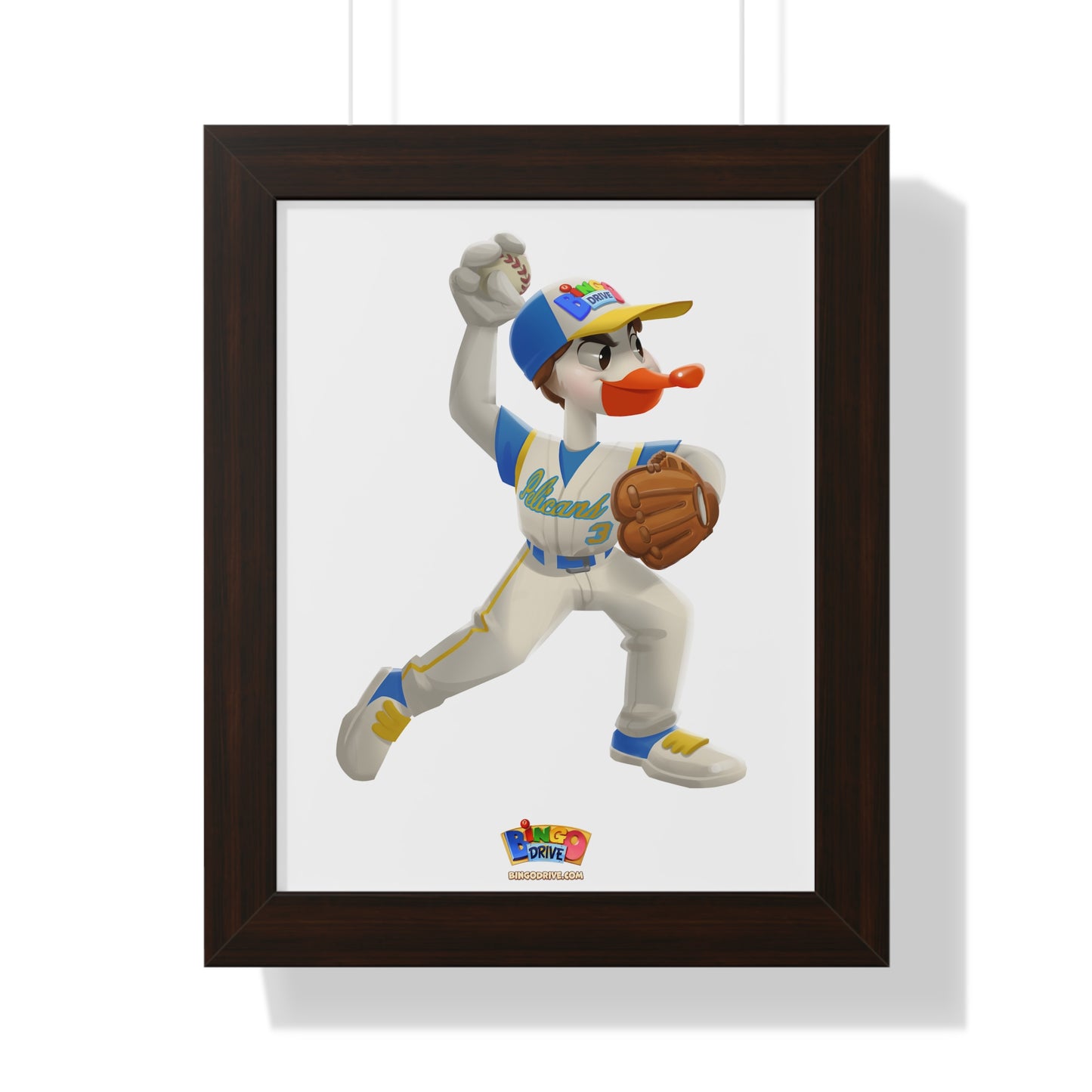 Pitcher - Framed Vertical Poster
