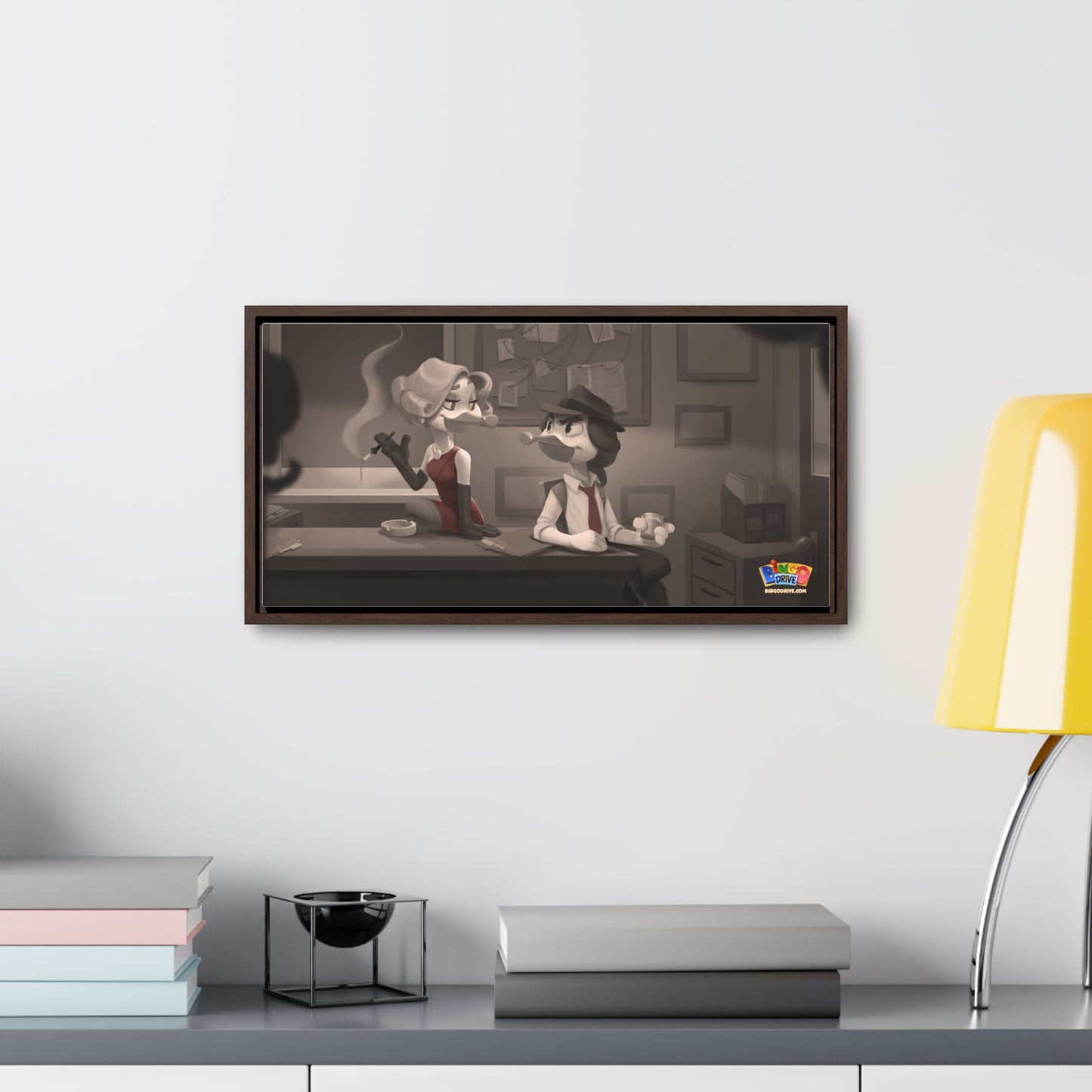 Film Noir - Gallery Canvas Wraps, Horizontal Frame