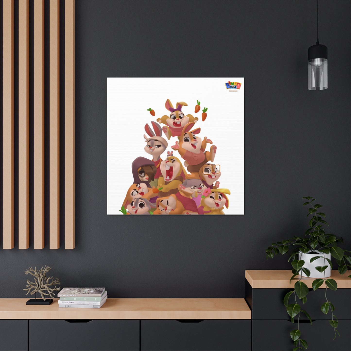 Pile Of Bunnies - Canvas Gallery Wraps