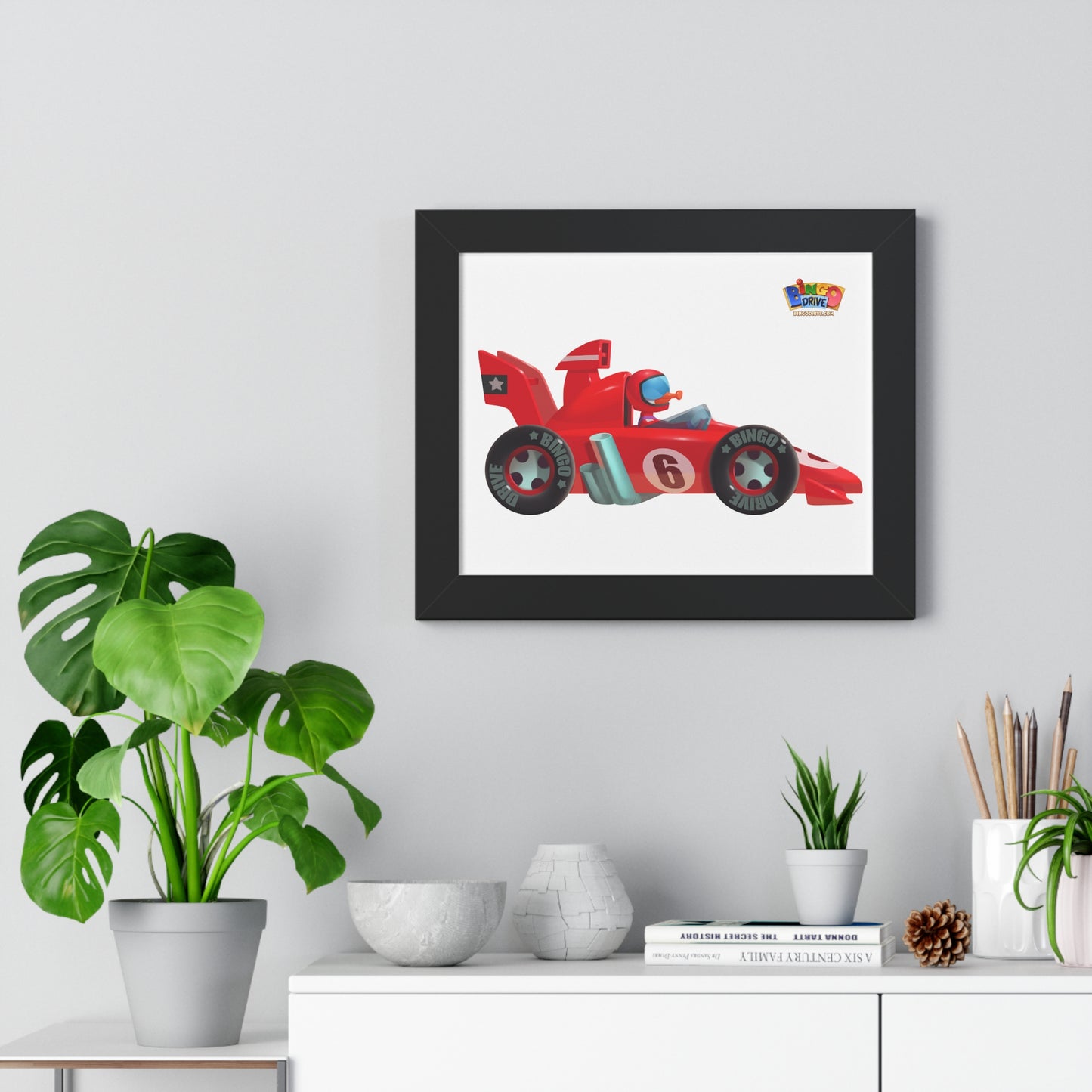 Race Car - Framed Horizontal Poster