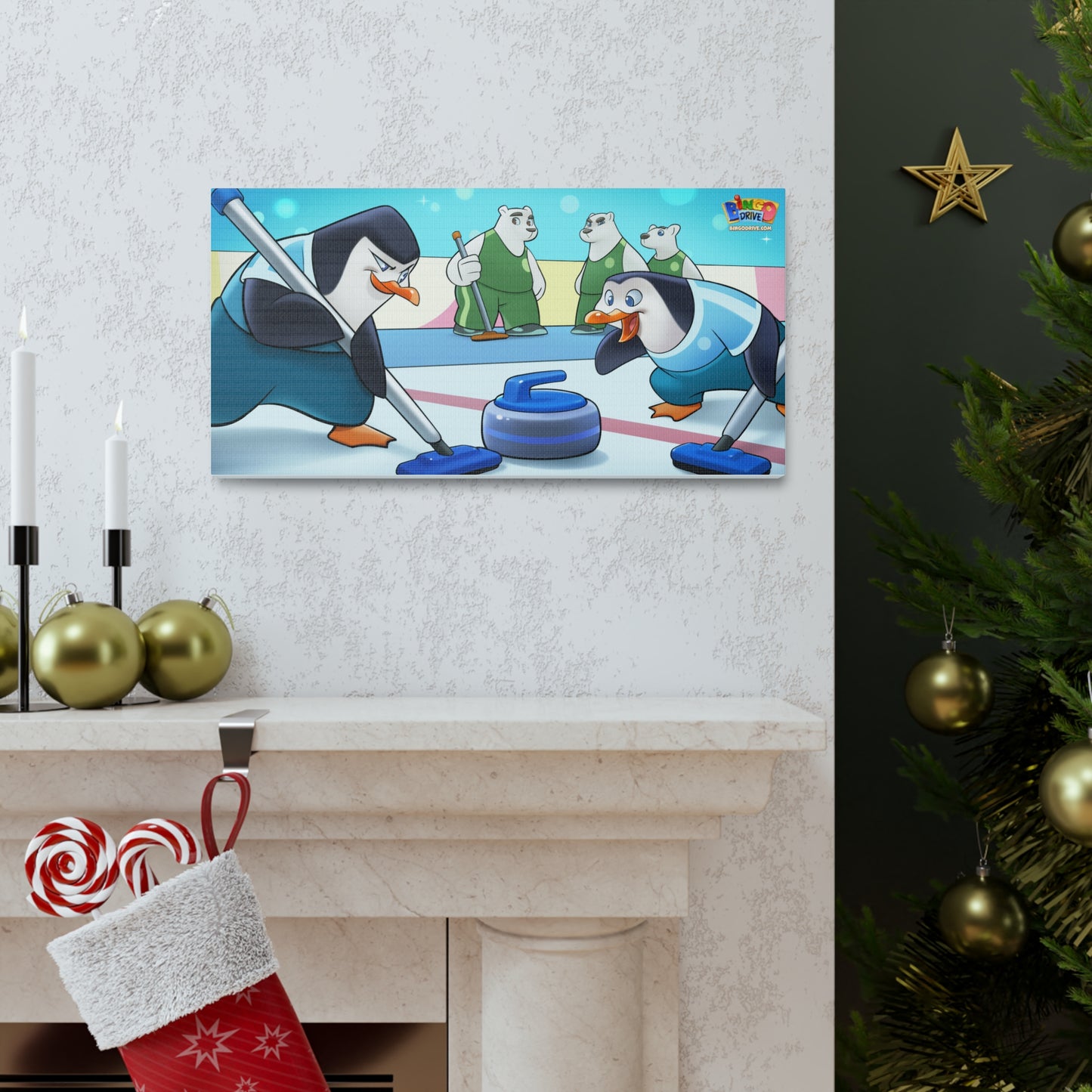 Curling Match - Canvas Gallery Wraps